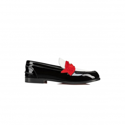 CHRISTIAN LOUBOUTIN LOAFERS PATENT LEATHER 3230386T003